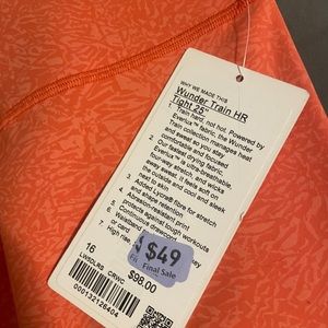 lululemon wunder train hr tight 25”